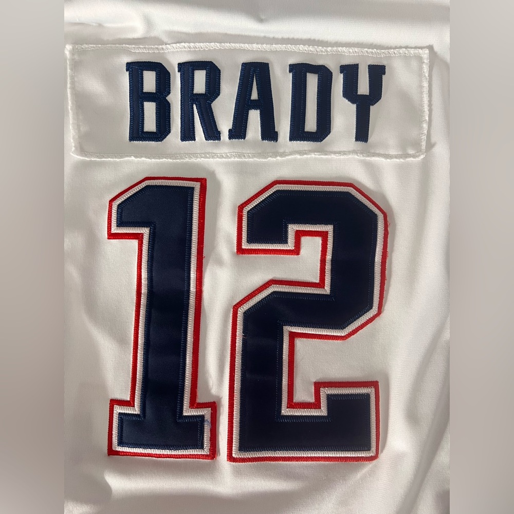 Tom Brady White Away Jersey